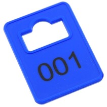 Garderobemunt Tiffany kunststof - vaste set