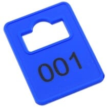 Garderobemunten Tiffany kunststof - vaste set