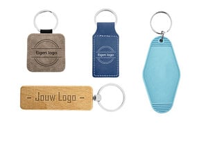 Sleutelhangers met logo
