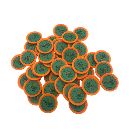 Plastic munten Ø29mm met jouw eigen ontwerp