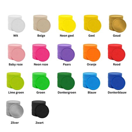 Plastic munten Ø29mm met jouw eigen ontwerp