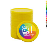 CombiCraft Kleine plastic munten Ø23mm met jouw eigen ontwerp vanaf 3000 stuks - per 1000 stuks