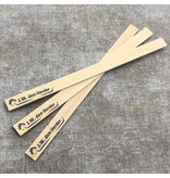 Houten verfstof 258x16mm met eigen logo - per 10 stuks