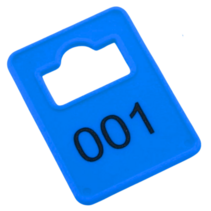 Garderobemunten Tiffany kunststof - per stuk