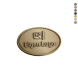 CombiCraft Gegoten logo plaatje 50x32mm met of zonder tape vanaf 100 stuks