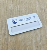 Aluminium naambadge Business 72x38mm met eigen ontwerp - per stuk