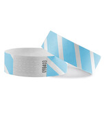 Gestreepte Tyvek polsbandjes - per 100 stuks