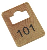 CombiCraft Garderobemunten Tiffany hout 36x50mm eigen nummering - per stuk