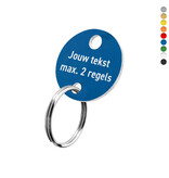 CombiCraft Kunststof sleutellabel met tekst en ophanggat - per stuk