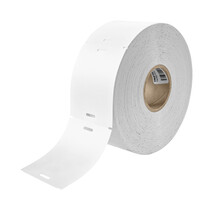 Hangetiketten op rol 70x90mm met sleufgat