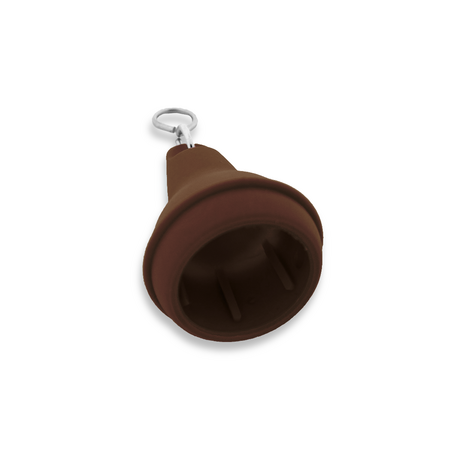 CombiCraft Hotel sleutelhanger Mayfair van kunststof in bruin,  blanco of met gravering - per 1 stuk