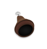 CombiCraft Hotel sleutelhanger Mayfair van kunststof in bruin,  blanco of met gravering - per 1 stuk