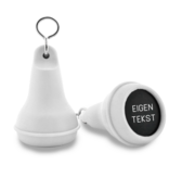 CombiCraft Hotel sleutelhanger Mayfair van kunststof in wit,  blanco of met gravering - per 1 stuk