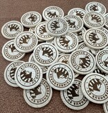 CombiCraft Houten munten met eigen gravering Ø29mm - per 100 stuks