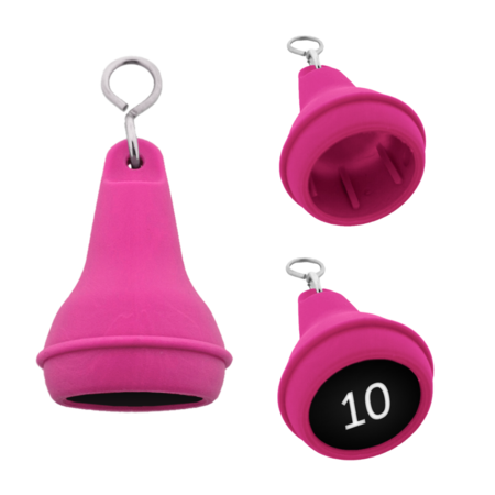 CombiCraft Hotel sleutelhanger Mayfair van kunststof in roze,  blanco of met gravering - per 1 stuk