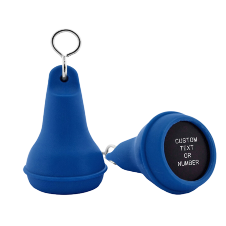 CombiCraft Hotel sleutelhanger Mayfair van kunststof in blauw,  blanco of met gravering - per 1 stuk