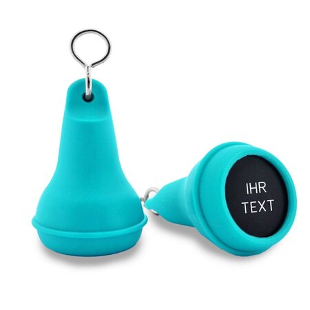 CombiCraft Hotel sleutelhanger Mayfair van kunststof in turquoise,  blanco of met gravering - per 1 stuk