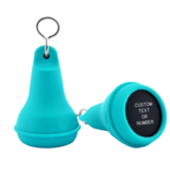 CombiCraft Hotel sleutelhanger Mayfair van kunststof in turquoise,  blanco of met gravering - per 1 stuk