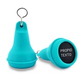 CombiCraft Hotel sleutelhanger Mayfair van kunststof in turquoise,  blanco of met gravering - per 1 stuk