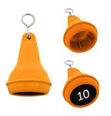 CombiCraft Hotel sleutelhanger Mayfair van kunststof in oranje,  blanco of met gravering - per 1 stuk