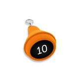 CombiCraft Hotel sleutelhanger Mayfair van kunststof in oranje,  blanco of met gravering - per 1 stuk