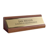 Bureau naambordje Presidium 200x54mm met tekst - per stuk