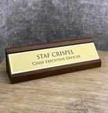 CombiCraft Bureau naambordje Presidium 200x54mm met tekst - per stuk