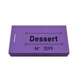 CombiCraft Consumptiebon dessert in paars 50x30mm - per 50 bonnen