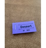 CombiCraft Consumptiebon dessert in paars 50x30mm - per 50 bonnen