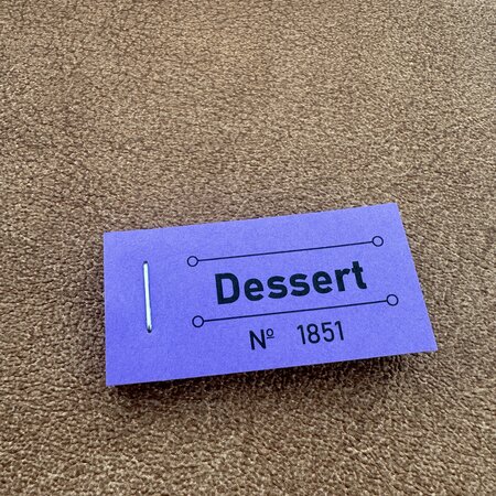 CombiCraft Consumptiebon dessert in paars 50x30mm - per 50 bonnen