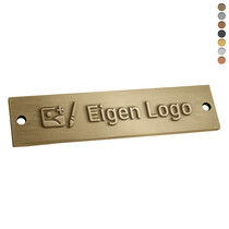 Gegoten logo plaatje 80x19mm