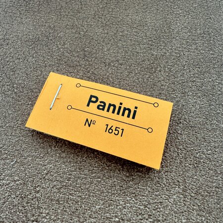 Consumptiebon panini in oranje 50x30mm - per 50 bonnen