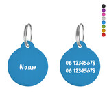 CombiCraft Hondenpenning aluminium rond Ø30mm met naam en tekst – per stuk