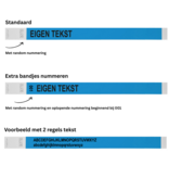 Tyrex polsbandjes met jouw eigen tekst - per 100 stuks