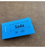 Consumptiebon soda in blauw 50x30mm - per 50 bonnen