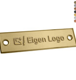CombiCraft Gegoten logo plaatje 100x25mm met gaten vanaf 100 stuks