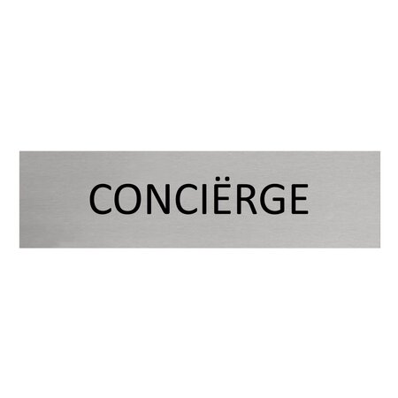 CombiCraft Aluminium deurbordje Conciërge 165 x 45 mm - per 1 stuk