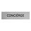 CombiCraft Aluminium deurbordje Conciërge 165 x 45 mm - per 1 stuk