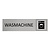 CombiCraft Zilver aluminium deurbordje Wasmachine