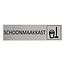 CombiCraft Aluminium deurbordje Schoonmaakkast 165 x 45 mm - per 1 stuk