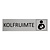 CombiCraft Zilver aluminium deurbordje Kolfruimte