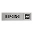CombiCraft Aluminium deurbordje Berging 165 x 45 mm - per 1 stuk