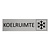 CombiCraft Zilver aluminium deurbordje Koelruimte