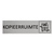Zilver aluminium deurbordje Kopieerruimte