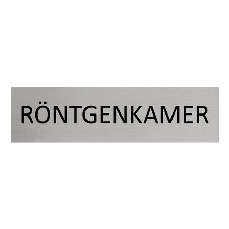 Aluminium deurbordje Röntgenkamer 165 x 45 mm - per 1 stuk