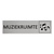 CombiCraft Zilver aluminium deurbordje Muziekruimte