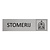 CombiCraft Zilver aluminium deurbordje Stomerij