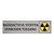 CombiCraft Zilver aluminium deurbordje Radioactieve stoffen — verboden toegang