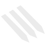 Blanco steeketiketten of plantenstekers groot 20x140mm van 600 micron dik wit - per 50 stuks