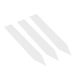 Blanco steeketiketten of plantenstekers middel 20x120mm van 600 micron dik wit - per 50 stuks